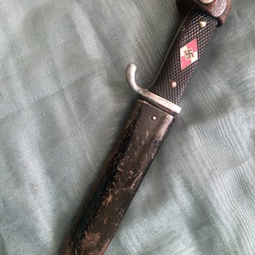 Hitler Youth Knife transitional1936 dated maker G Grafrath W Solingen and RZM Marked RZM 7/30