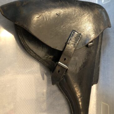 German P08 Luger original holster marked WWMg 41 MG10 with stripping tool