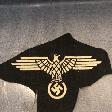 Waffen SS late war Arm eagle printed type original