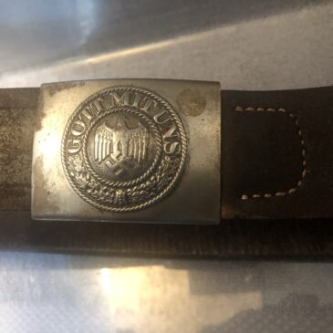 Army Belt and buckle maker mark ESL 41
