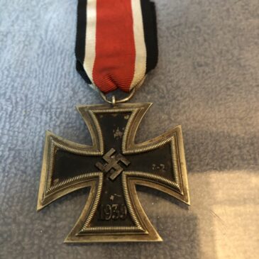 WW2 German Iron Cross ring stamped 128 Jablonski