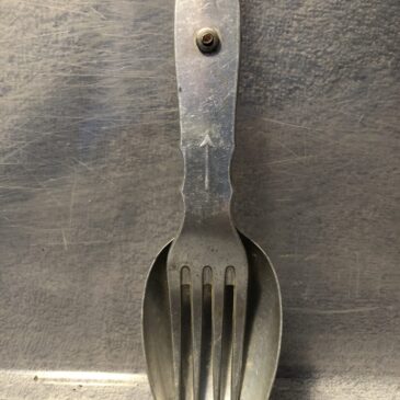 A German Kriegsmarine fork and spoon set maker marked