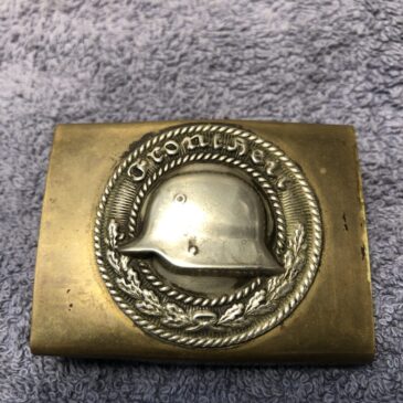 Belt Buckle Stalhelm Front Heil