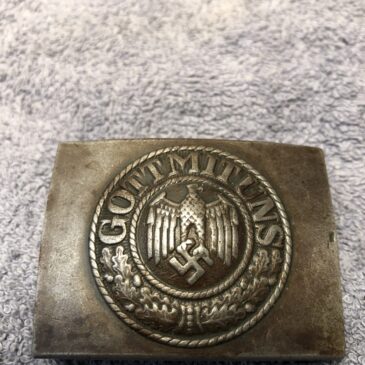 Belt buckle German Army other ranks steel buckle