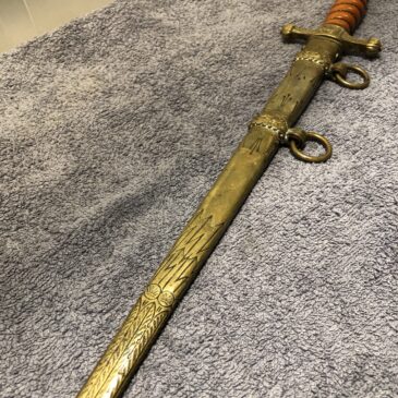 German Naval dagger W.K.C orange grip